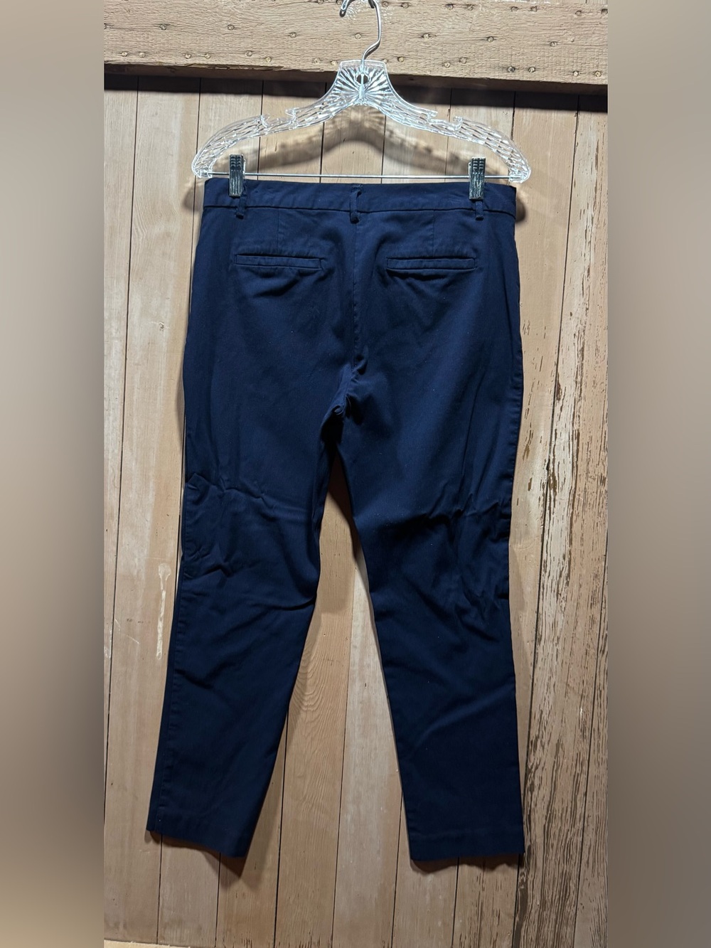 Mario Serrani Navy Straight-Leg Chinos
